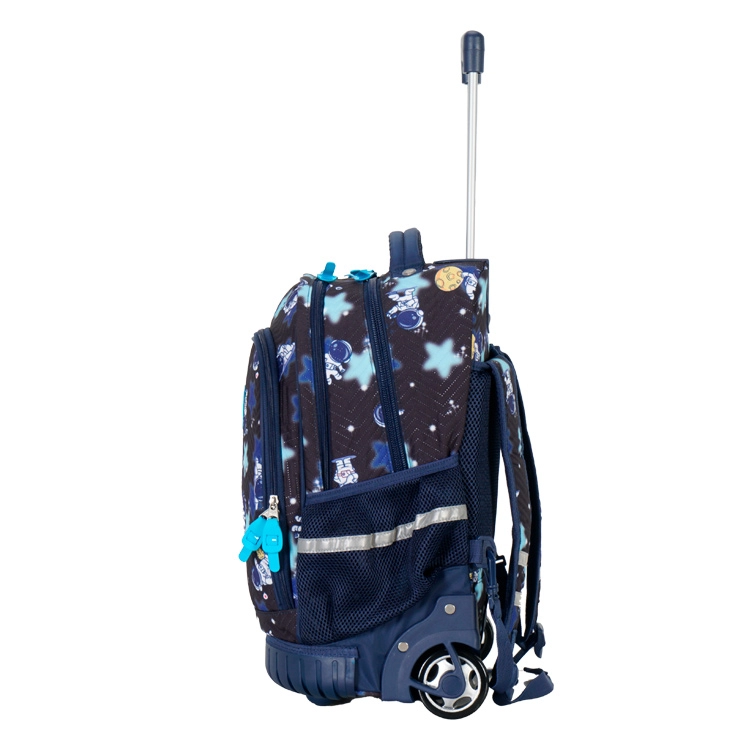Mochila Escolar Elf 2026 2 Divisiones Azul con Carro Art.I6463B